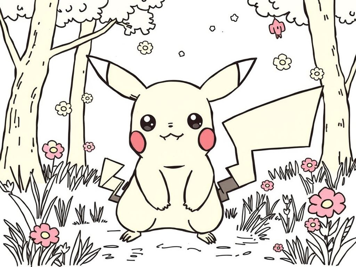 coloriage pikachu