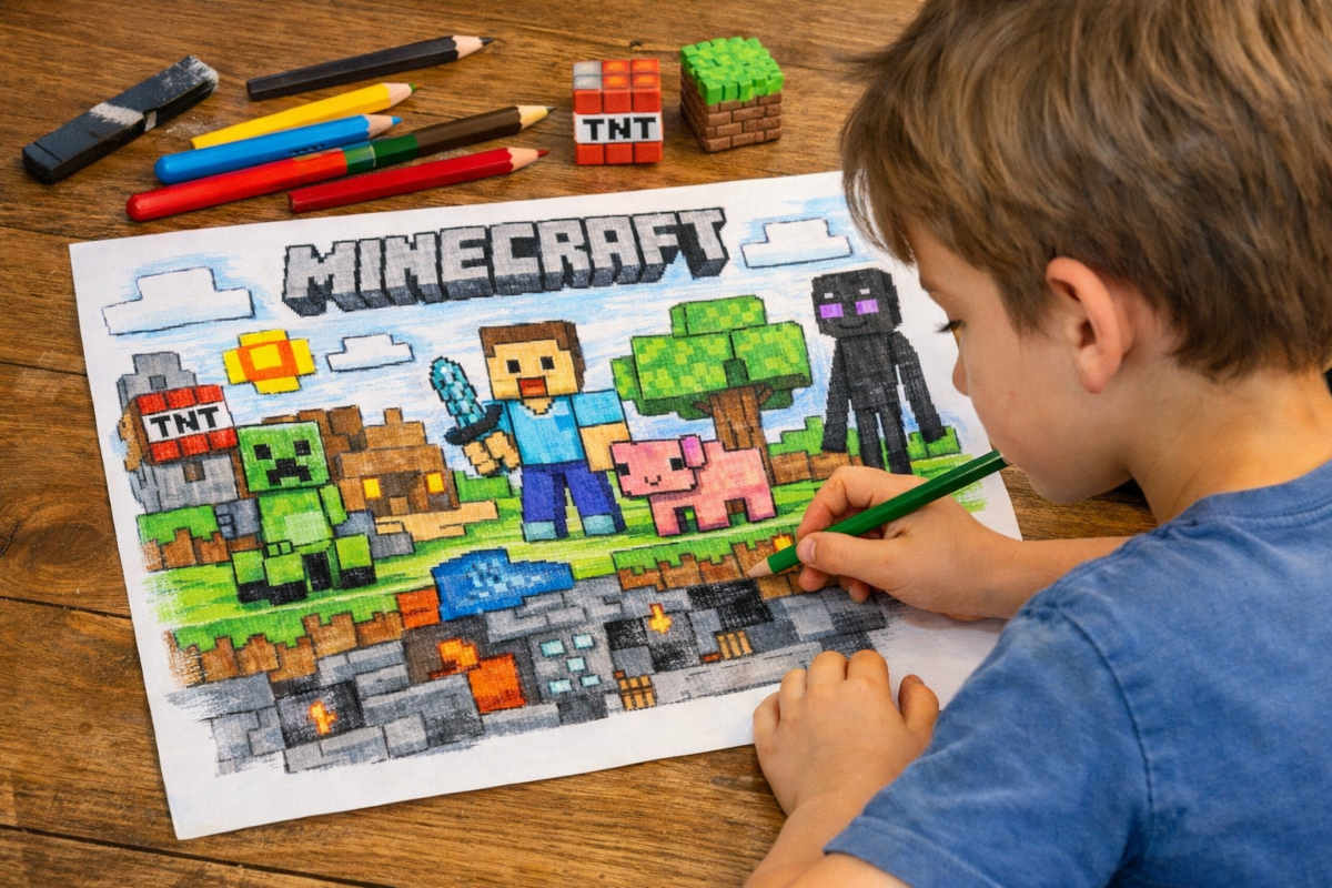 avantages dessin minecraft