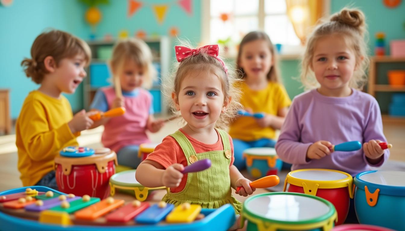 découvrez comment l'activité musicale pour les enfants de 3 à 5 ans favorise l'éveil des sens, stimule la créativité et contribue au développement global, grâce à des jeux et expériences sonores adaptés à leur âge.