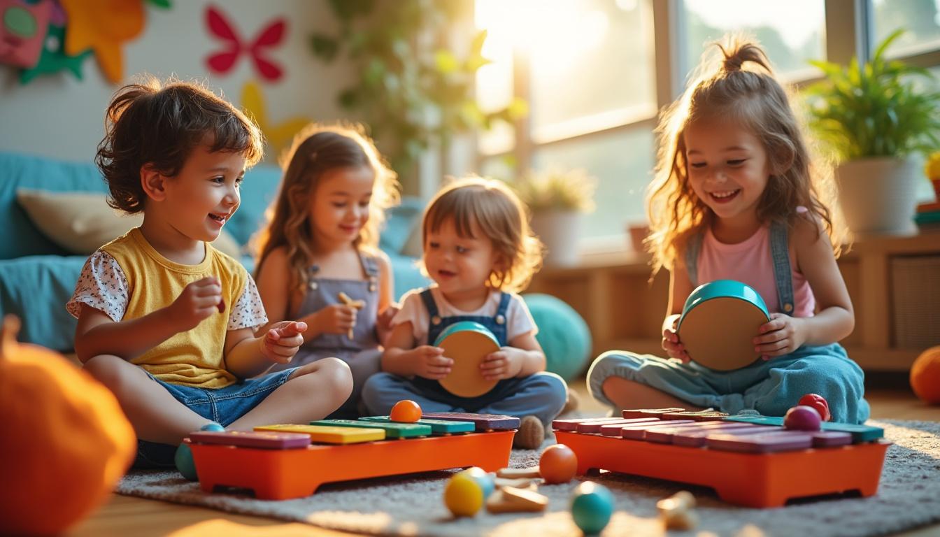 découvrez comment l'activité musicale pour les enfants de 3 à 5 ans favorise leur éveil sensoriel, stimule la créativité et contribue au développement global de l'enfant grâce à des expériences ludiques et éducatives.