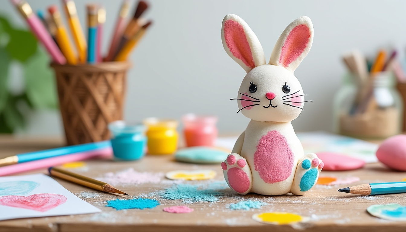 découvrez comment créer facilement un adorable lapin en pâte à sel grâce à notre guide étape par étape. idéal pour décorer votre maison et partager une activité ludique en famille !