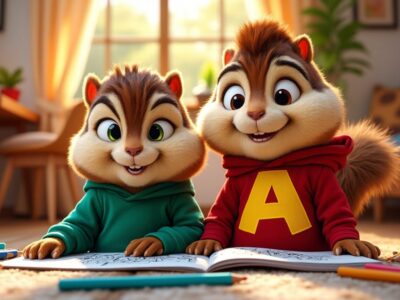 explorez notre sélection des meilleurs livres de coloriage alvin et les chipmunks : des heures de créativité et d'amusement pour enfants et fans du célèbre trio !