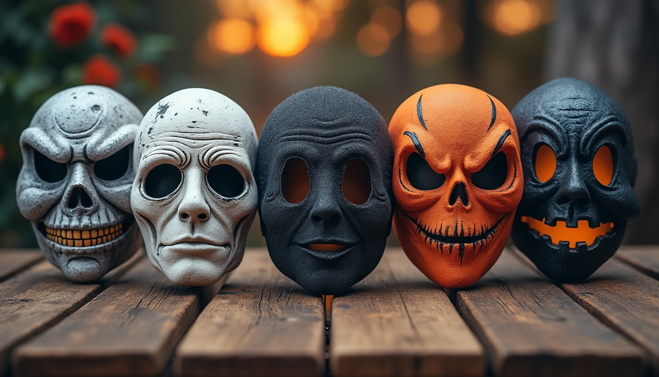 découvrez les 5 tendances incontournables de masques halloween à imprimer cette année. inspirez-vous pour un déguisement original et facile à réaliser grâce à notre sélection !