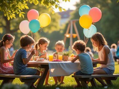 apprenez à organiser une fête pour enfants inoubliable dans un parc, avec des conseils pour divertir, sécuriser et émerveiller les petits invités.