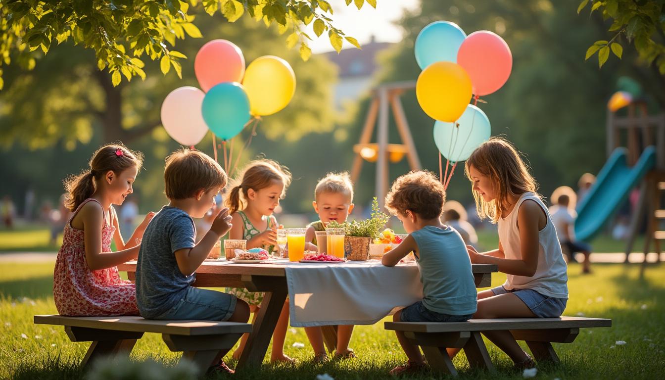 apprenez à organiser une fête pour enfants inoubliable dans un parc, avec des conseils pour divertir, sécuriser et émerveiller les petits invités.