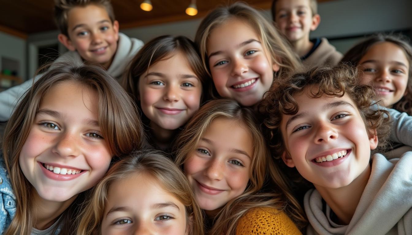 découvrez les tendances actuelles du selfie en groupe d’enfants, avec des astuces pour capturer des moments amusants et authentiques que vous devez connaître.