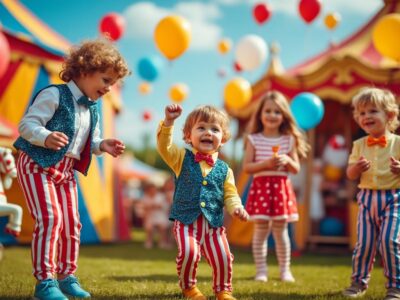 découvrez comment immortaliser les moments forts d'une fête d'enfants sur le thème du cirque avec des photos réussies et pleines de magie.