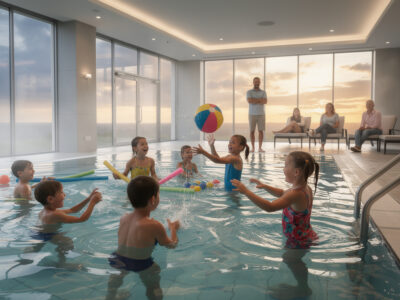 découvrez les tendances actuelles pour organiser une fête d'anniversaire réussie dans une piscine couverte moderne, avec des idées ludiques et sécurisées pour enfants.