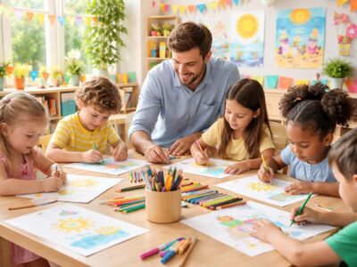 découvrez comment intégrer le coloriage d'été dans le programme éducatif de maternelle pour stimuler la créativité et l'apprentissage ludique des enfants pendant la saison estivale.