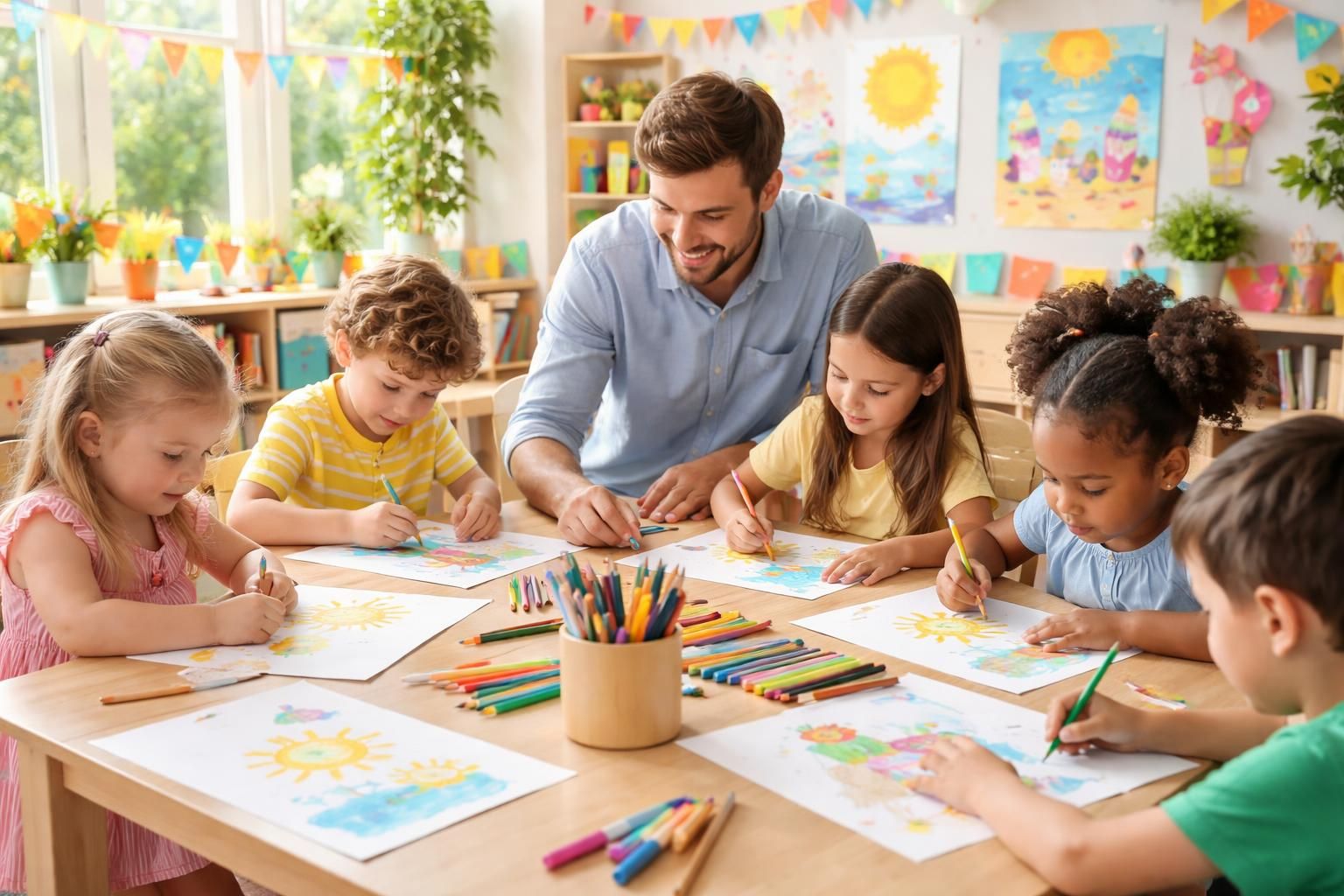 découvrez comment intégrer le coloriage d'été dans le programme éducatif de maternelle pour stimuler la créativité et l'apprentissage ludique des enfants pendant la saison estivale.