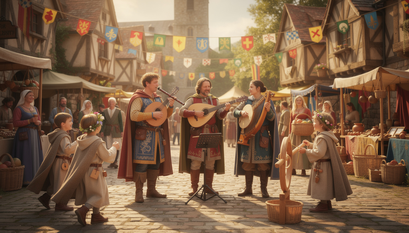 découvrez des idées de musique et divertissements pour animer une fête pour enfants avec une ambiance médiévale authentique et ludique.