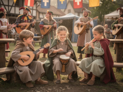 découvrez des idées de musique et divertissements pour une fête d'enfants sur le thème médiéval, avec animations, chansons et jeux pour une ambiance féerique et ludique.