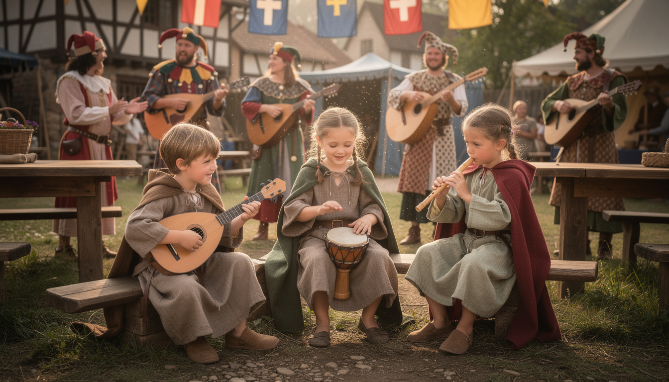 découvrez des idées de musique et divertissements pour une fête d'enfants sur le thème médiéval, avec animations, chansons et jeux pour une ambiance féerique et ludique.