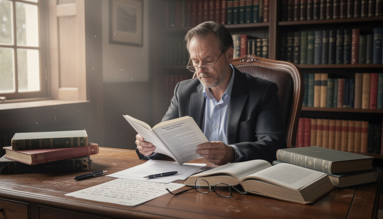 découvrez un guide essentiel pour rédiger un commentaire de texte sur le théâtre avec un exemple pratique pour vous accompagner pas à pas.